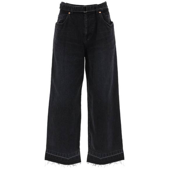 Sacai belted baggy jeans Jeans